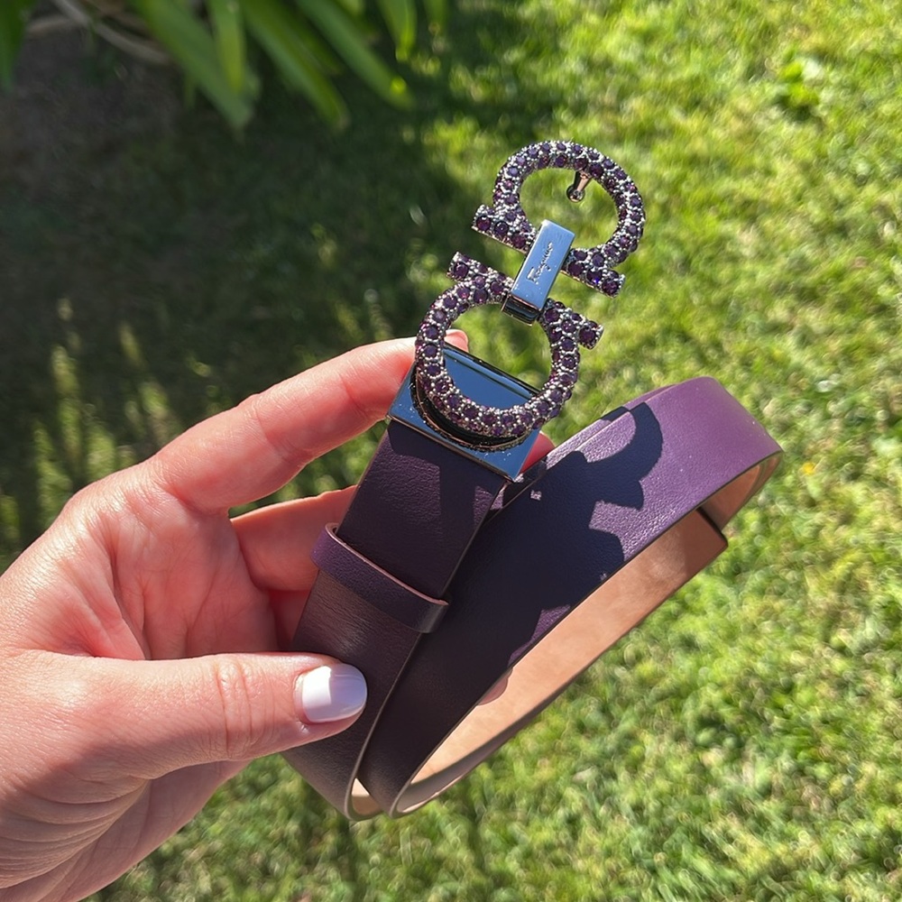 Salvatore Ferragamo Purple Women's Belt